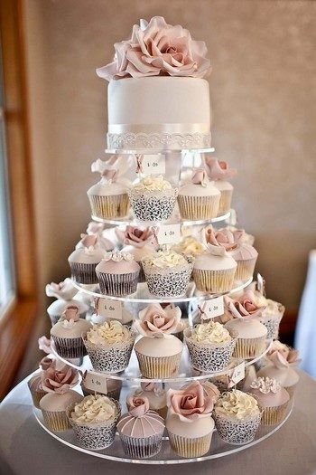 Как осуществить идею торта с пирожными на свадьбу