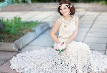 Вязаное свадебное платье: создаем свадебное платье самостоятельно